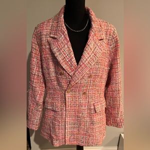 Tweed blazer jacket